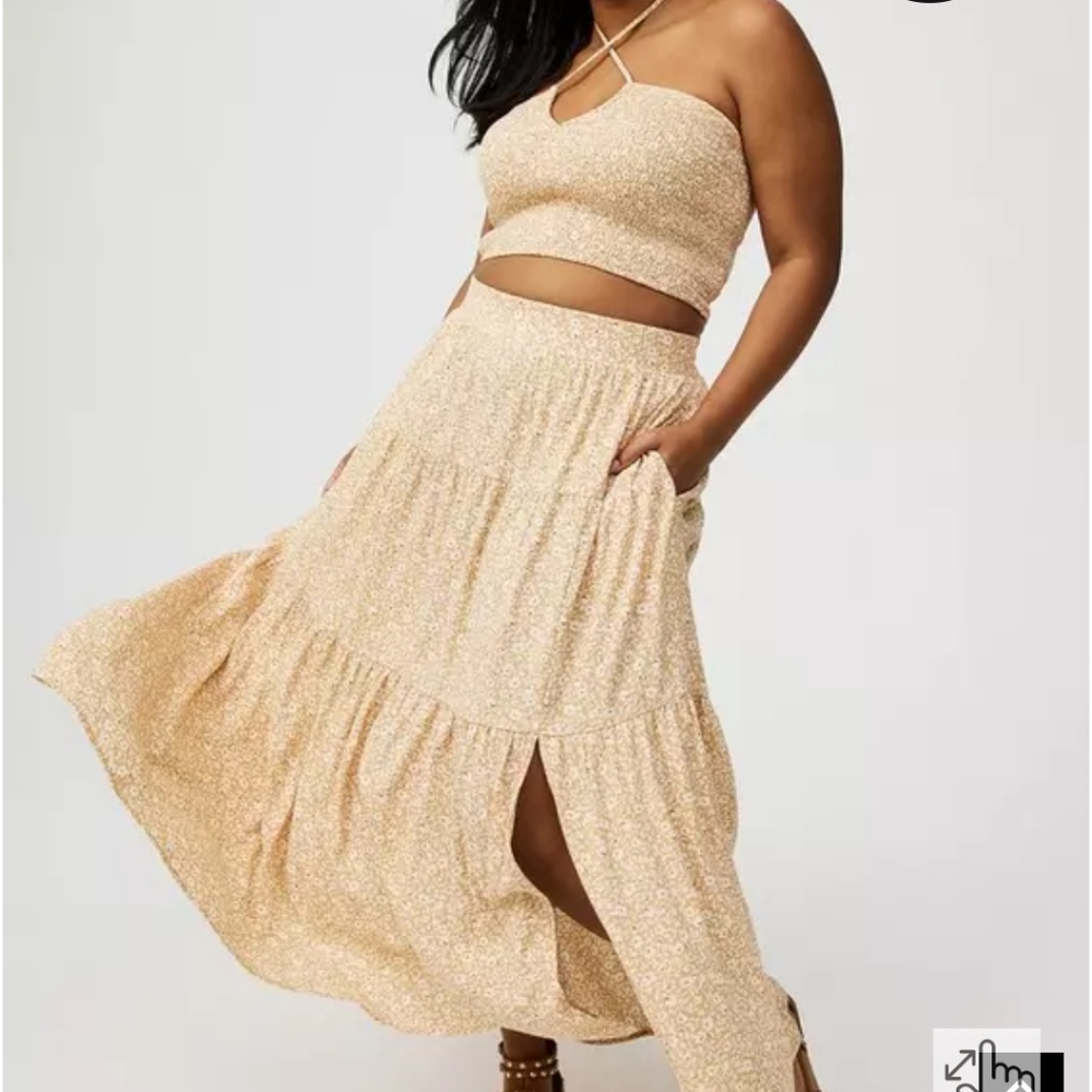 2 Piece Tan Outfit